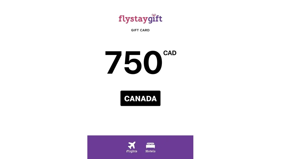 Flystay 750 CAD Gift Card (Canada) gallery image 2