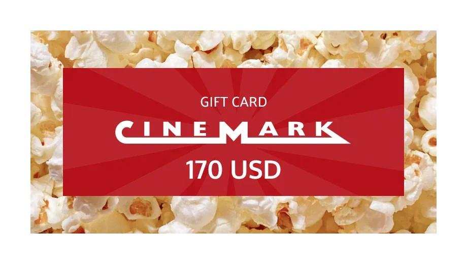 Cinemark 170 USD Gift Card (United States) gallery image 2