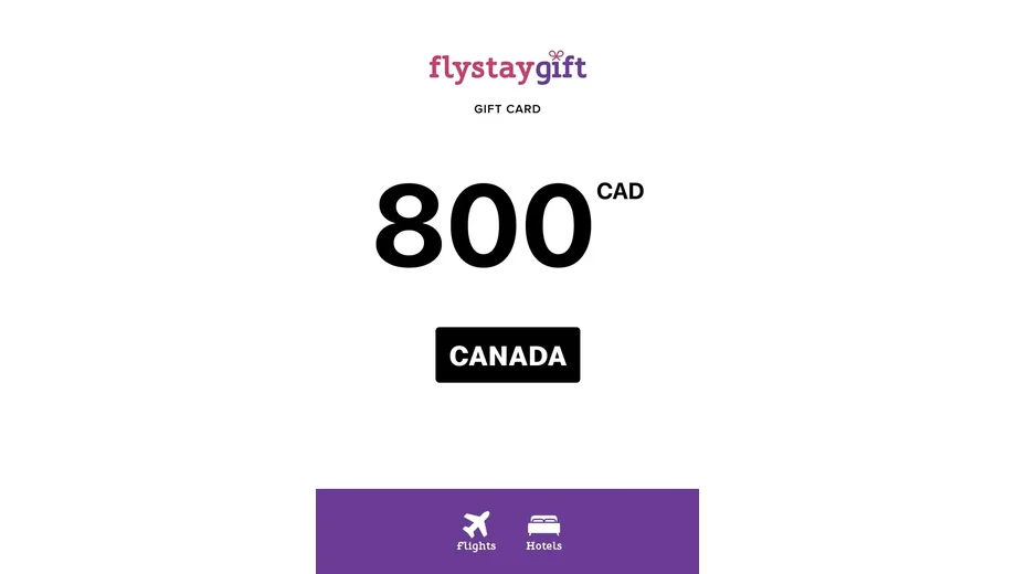 Flystay 800 CAD Gift Card (Canada) gallery image 2