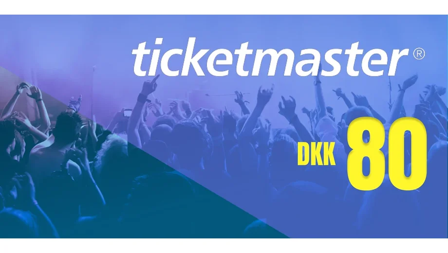 Ticketmaster 80 DKK Gift Card (Denmark) gallery image 2