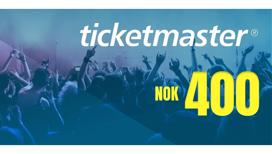 Ticketmaster 400 NOK Gift Card (Norway) gallery image 2