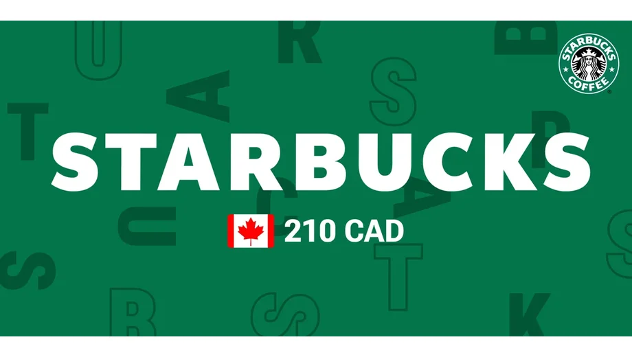 Starbucks 210 CAD Gift Card (Canada) gallery image 2