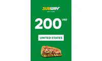 Subway 200 USD Gift Card (United States) thumb 2