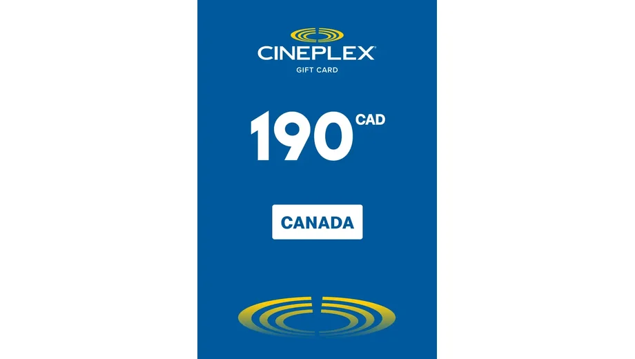 Cineplex 190 CAD Gift Card (Canada) gallery image 2