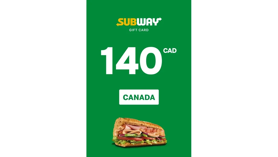 Subway 140 CAD Gift Card (Canada) gallery image 2