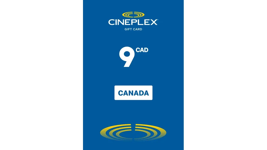 Cineplex 9 CAD Gift Card (Canada) gallery image 2