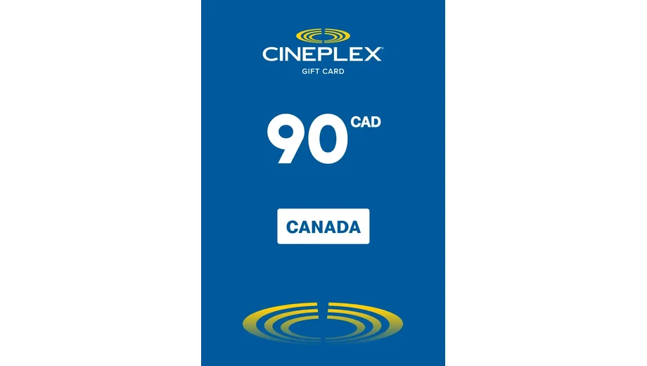 Cineplex 90 CAD Gift Card (Canada) gallery image 2