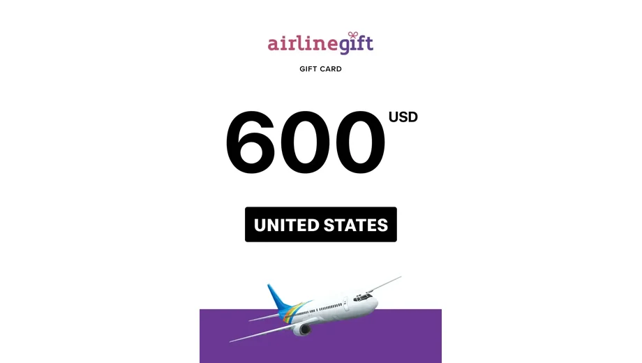 Airline 600 USD Gift Card (United States) gallery image 1