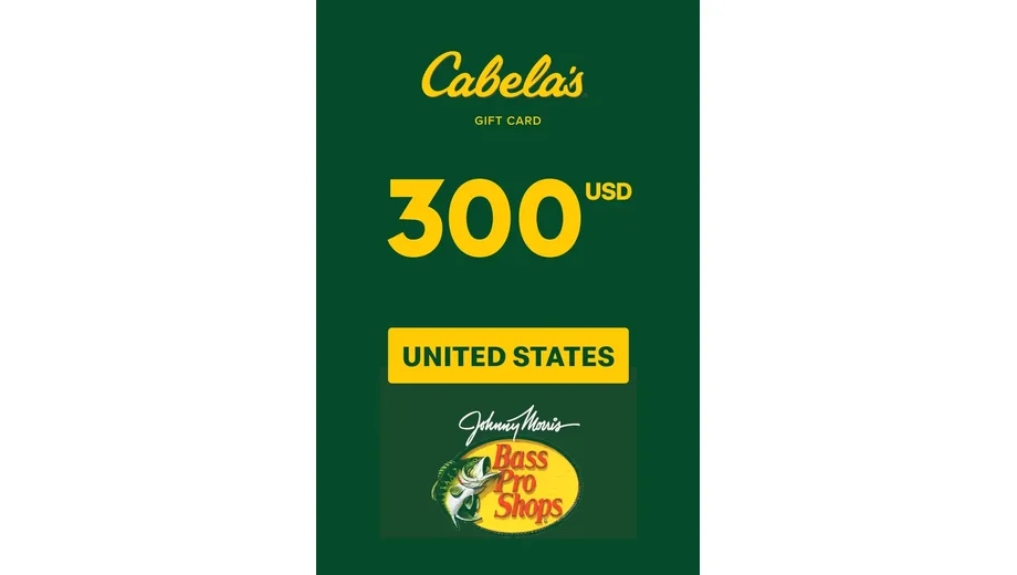 Cabela's 300 USD Gift Card (United States) gallery image 2