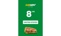 Subway 8 USD Gift Card (United States) thumb 2