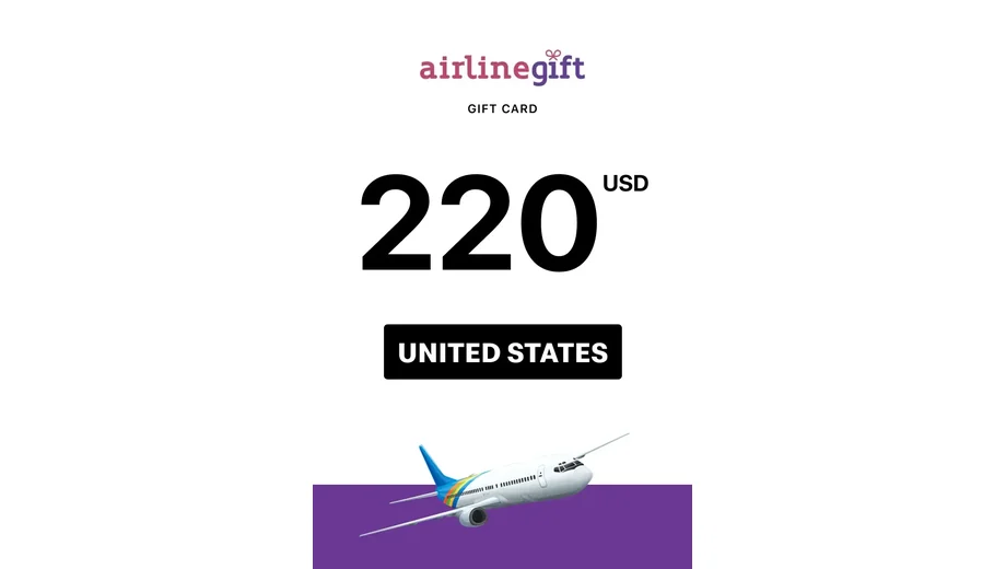 Airline 220 USD Gift Card (United States) gallery image 2