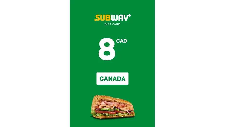 Subway 8 CAD Gift Card (Canada) gallery image 2