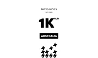 David Jones 1000 AUD Gift Card (Australia) thumb 2