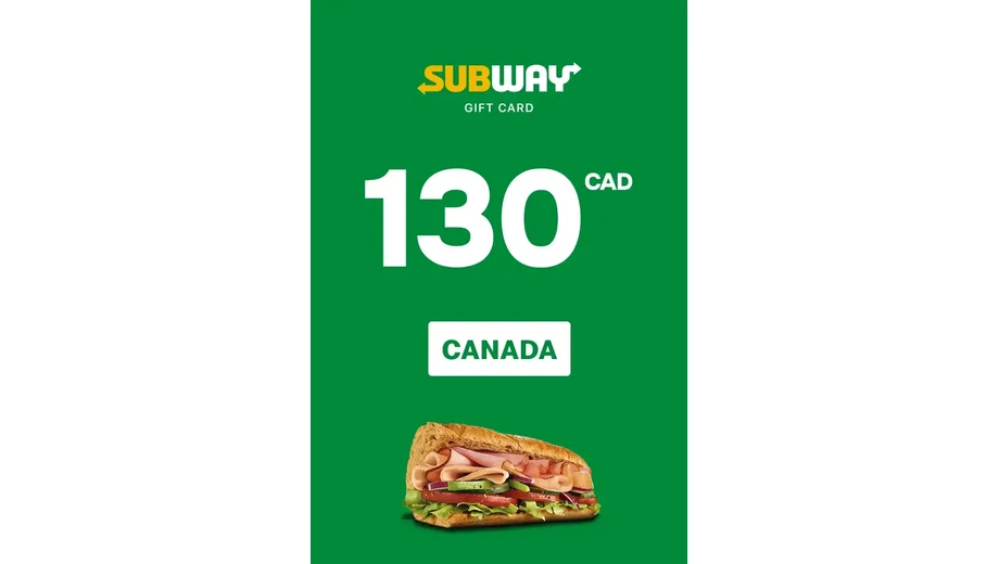 Subway 130 CAD Gift Card (Canada) gallery image 2