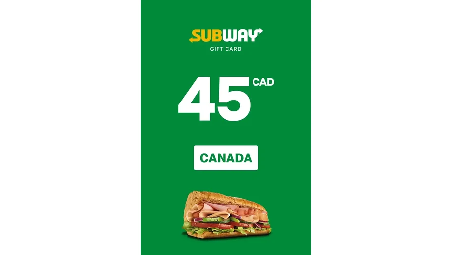 Subway 45 CAD Gift Card (Canada) gallery image 2