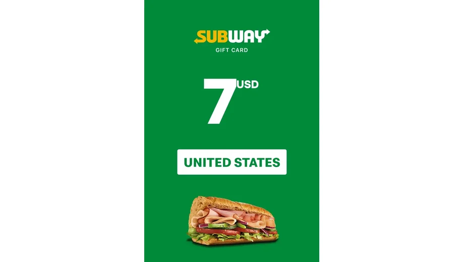 Subway 7 USD Gift Card (United States) gallery image 2