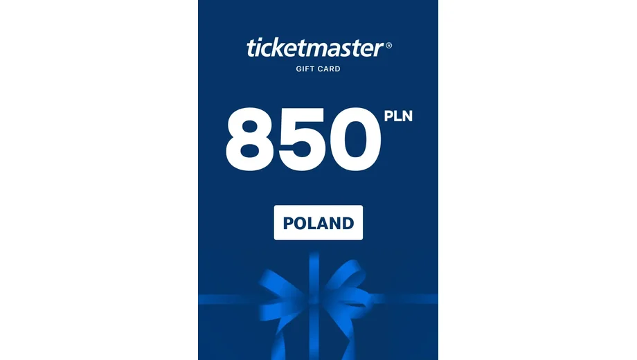 Ticketmaster 850 PLN Gift Card (Poland) gallery image 2