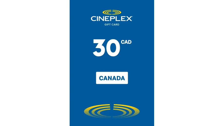 Cineplex 30 CAD Gift Card (Canada) gallery image 2