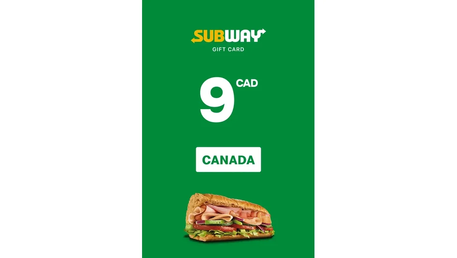 Subway 9 CAD Gift Card (Canada) gallery image 2