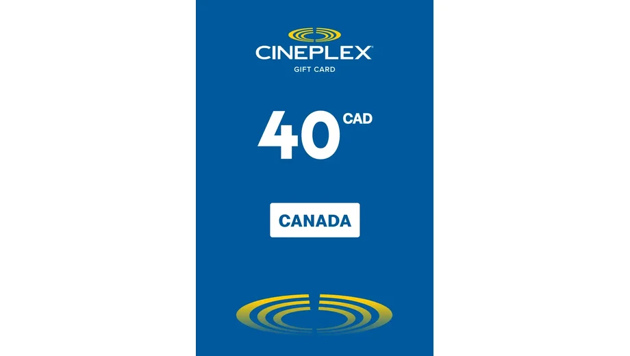 Cineplex 40 CAD Gift Card (Canada) gallery image 2