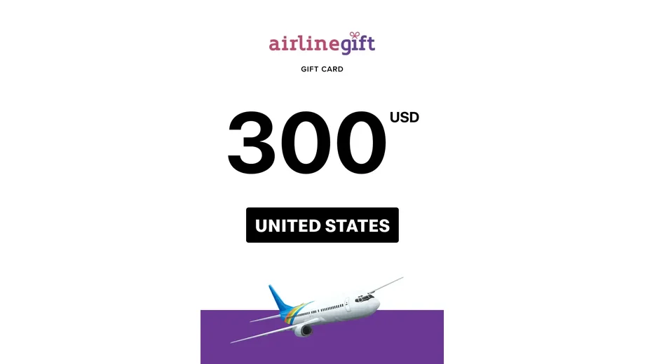 Airline 300 USD Gift Card (United States) gallery image 2