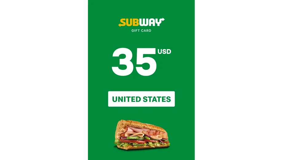 Subway 35 USD Gift Card (United States) gallery image 2