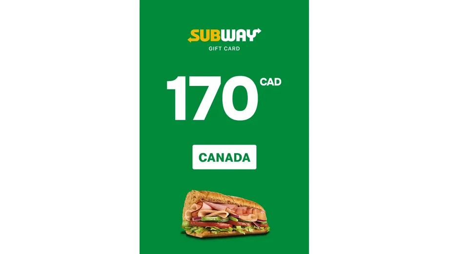Subway 170 CAD Gift Card (Canada) gallery image 2