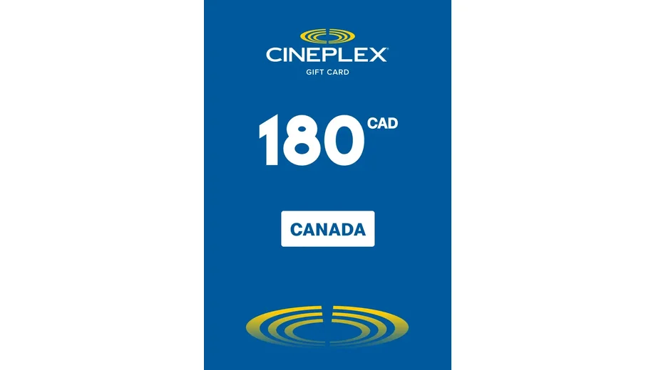Cineplex 180 CAD Gift Card (Canada) gallery image 2