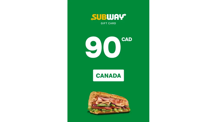 Subway 90 CAD Gift Card (Canada) gallery image 2