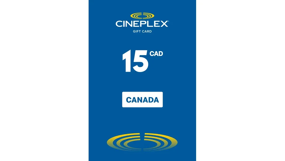 Cineplex 15 CAD Gift Card (Canada) gallery image 2