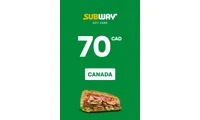 Subway 70 CAD Gift Card (Canada) thumb 2