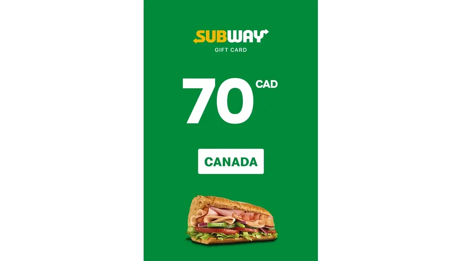 Subway 70 CAD Gift Card (Canada) gallery image 2