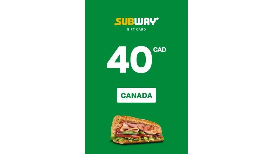 Subway 40 CAD Gift Card (Canada) gallery image 2