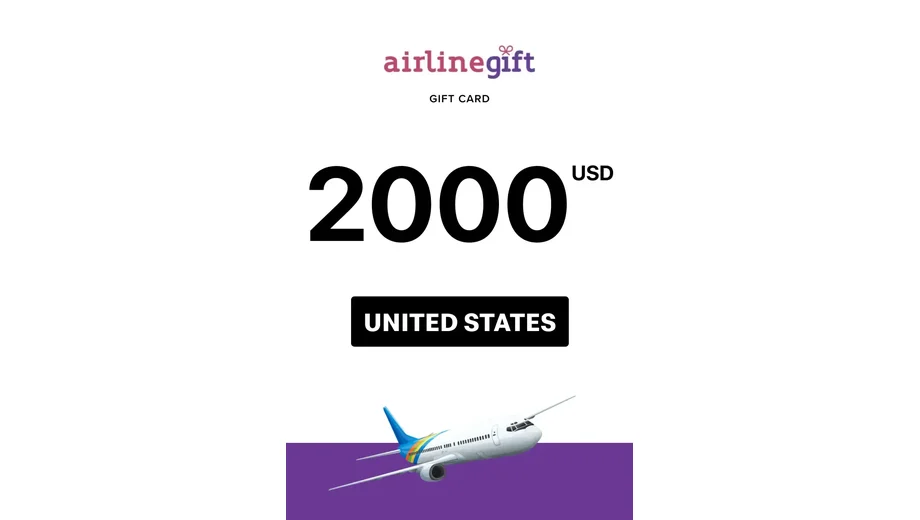 Airline 2000 USD Gift Card (United States) gallery image 2