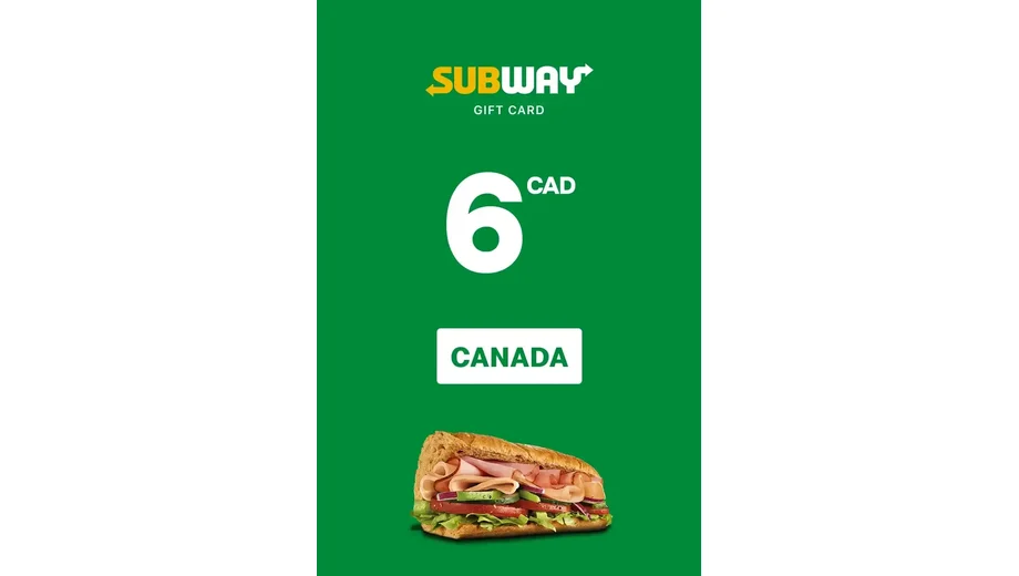 Subway 6 CAD Gift Card (Canada) gallery image 2
