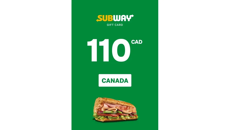 Subway 110 CAD Gift Card (Canada) gallery image 2