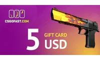 CSGOFAST 5 USD Gift Card (Global) thumb 2