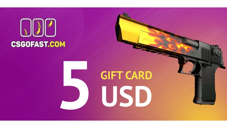 CSGOFAST 5 USD Gift Card (Global) gallery image 2