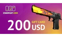CSGOFAST 200 USD Gift Card (Global) thumb 2