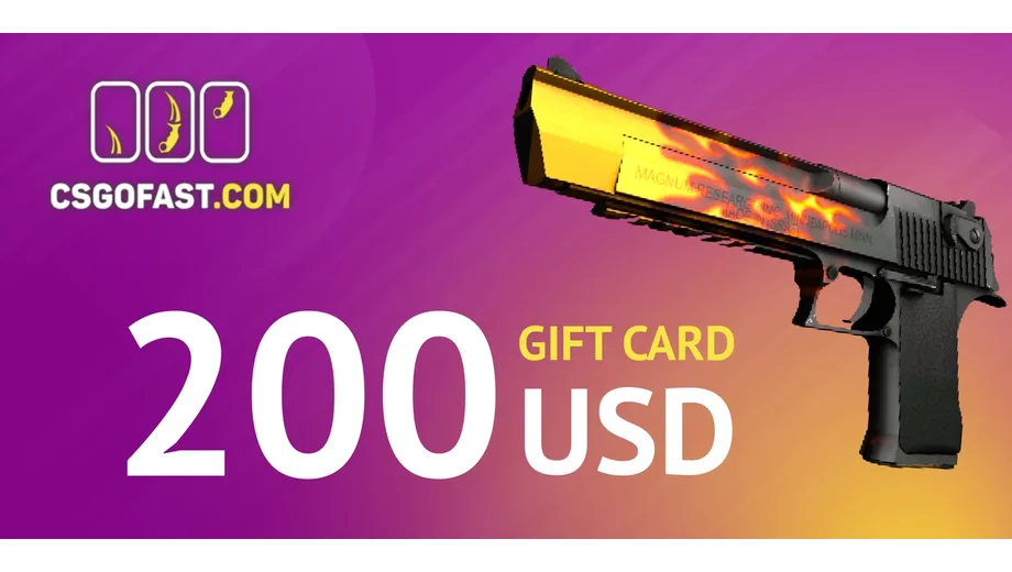CSGOFAST 200 USD Gift Card (Global) gallery image 2