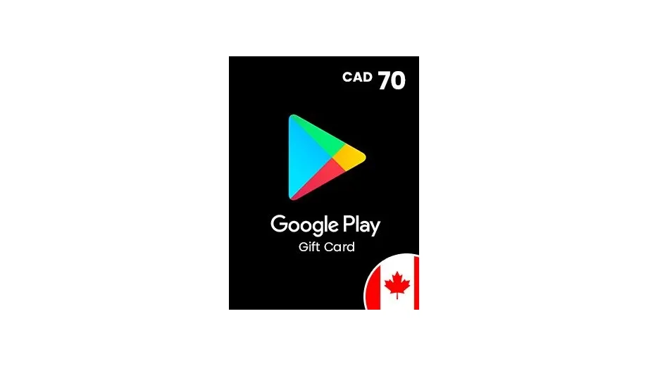 Google Play 70 CAD Gift Card (Canada) gallery image 2