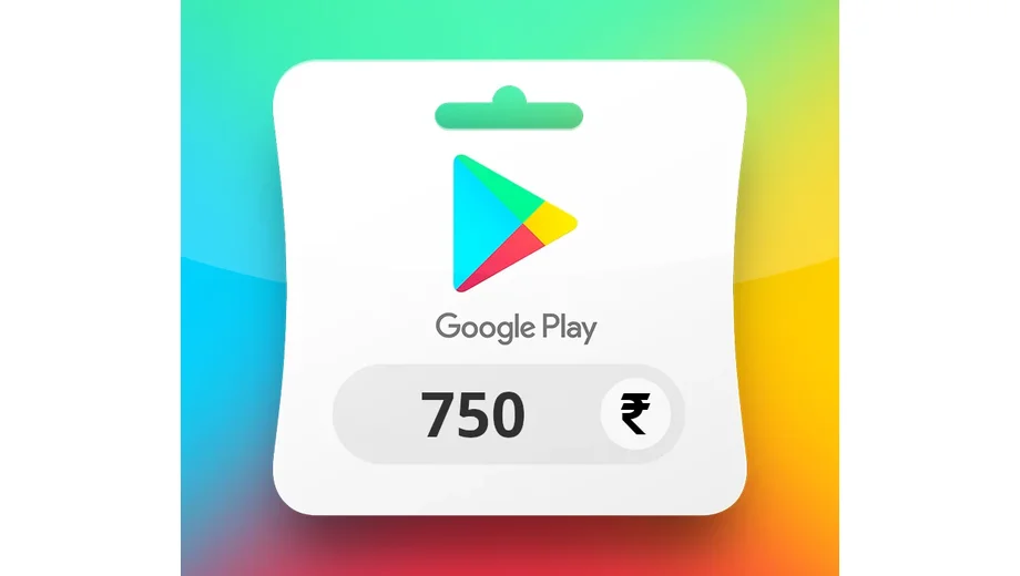 Google Play 750 INR Gift Card (Asia) gallery image 2