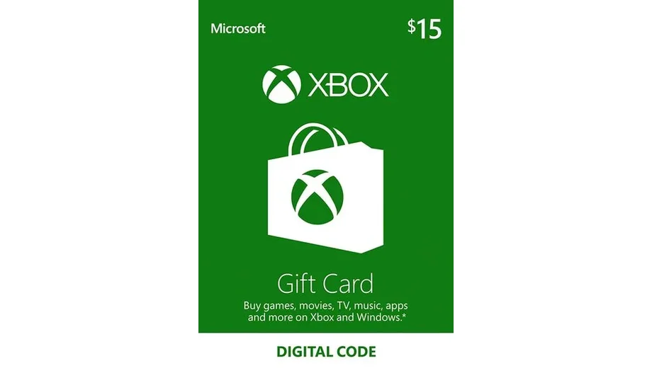 Xbox 15 USD Gift Card (United States) gallery image 2
