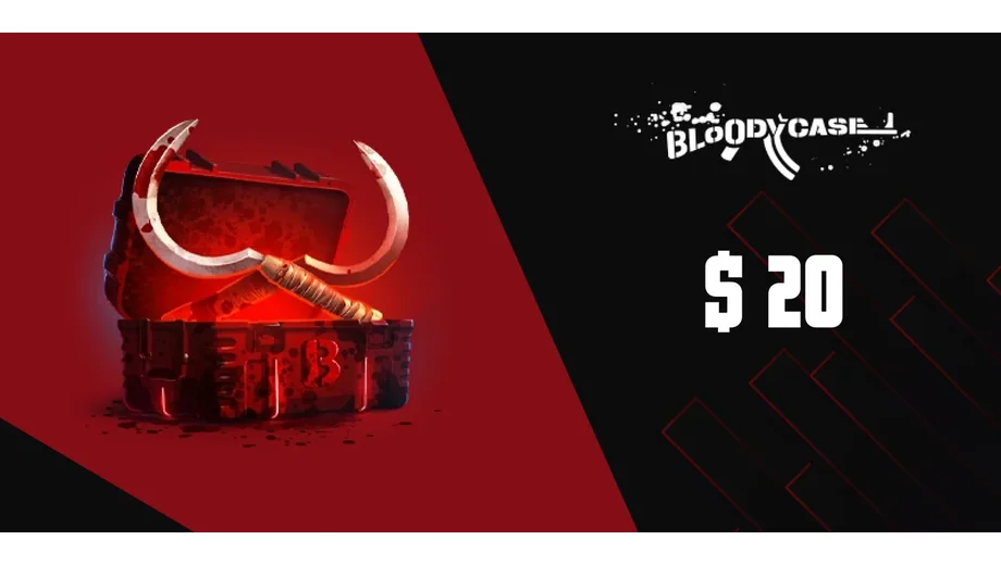 BloodyCase 20 USD Gift Card (Global) gallery image 2