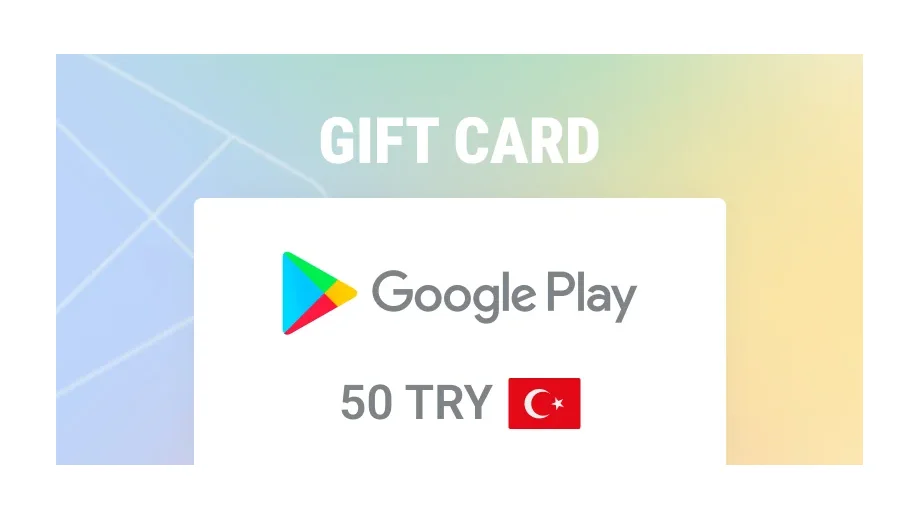 Google Play 50 TRY Gift Card (Asia) gallery image 2
