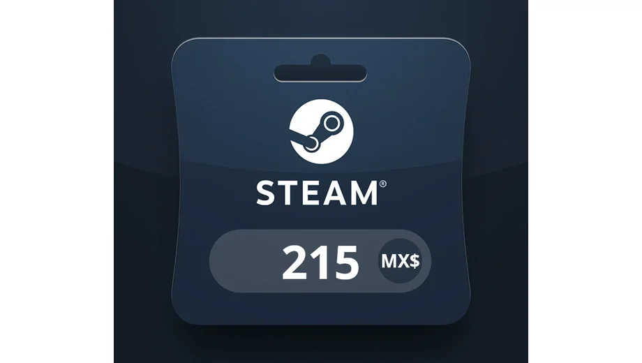 Steam Wallet 215 MXN Gift Card (Global) gallery image 2