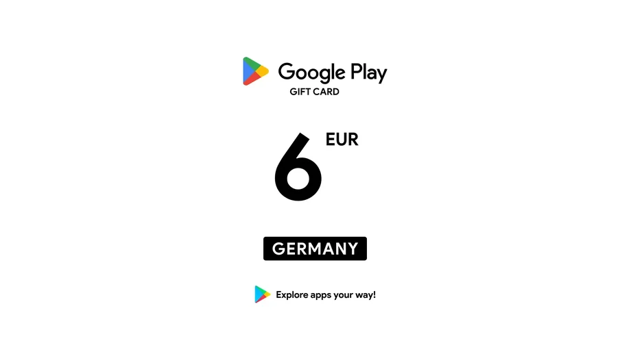 Google Play 6 EUR Gift Card (Germany) gallery image 2