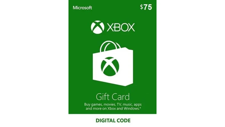 Xbox 75 USD Gift Card (United States) gallery image 2