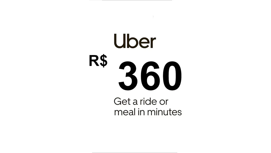 Uber 360 BRL Gift Card (Brazil) gallery image 2