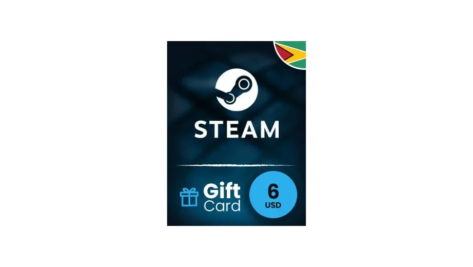 Steam Wallet 6 USD Gift Card (Guyana) gallery image 2